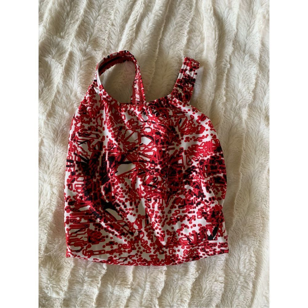 Red and white Speedo One Piece swimsuit for Competition size 32 - Picture 5 of 5